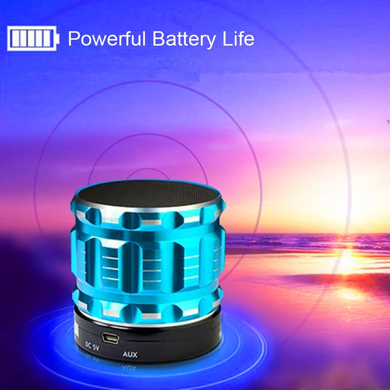 Высококачественная портативная bluetooth-Колонка S28 Mini металлическая Беспроводная мини-колонка с Bluetooth для мобильных телефонов и планшетов
