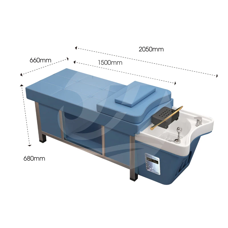 Commerical modern spa head bed water cycle heated water therapy hair salon washing shampoo bed japanese hair spa wash basin