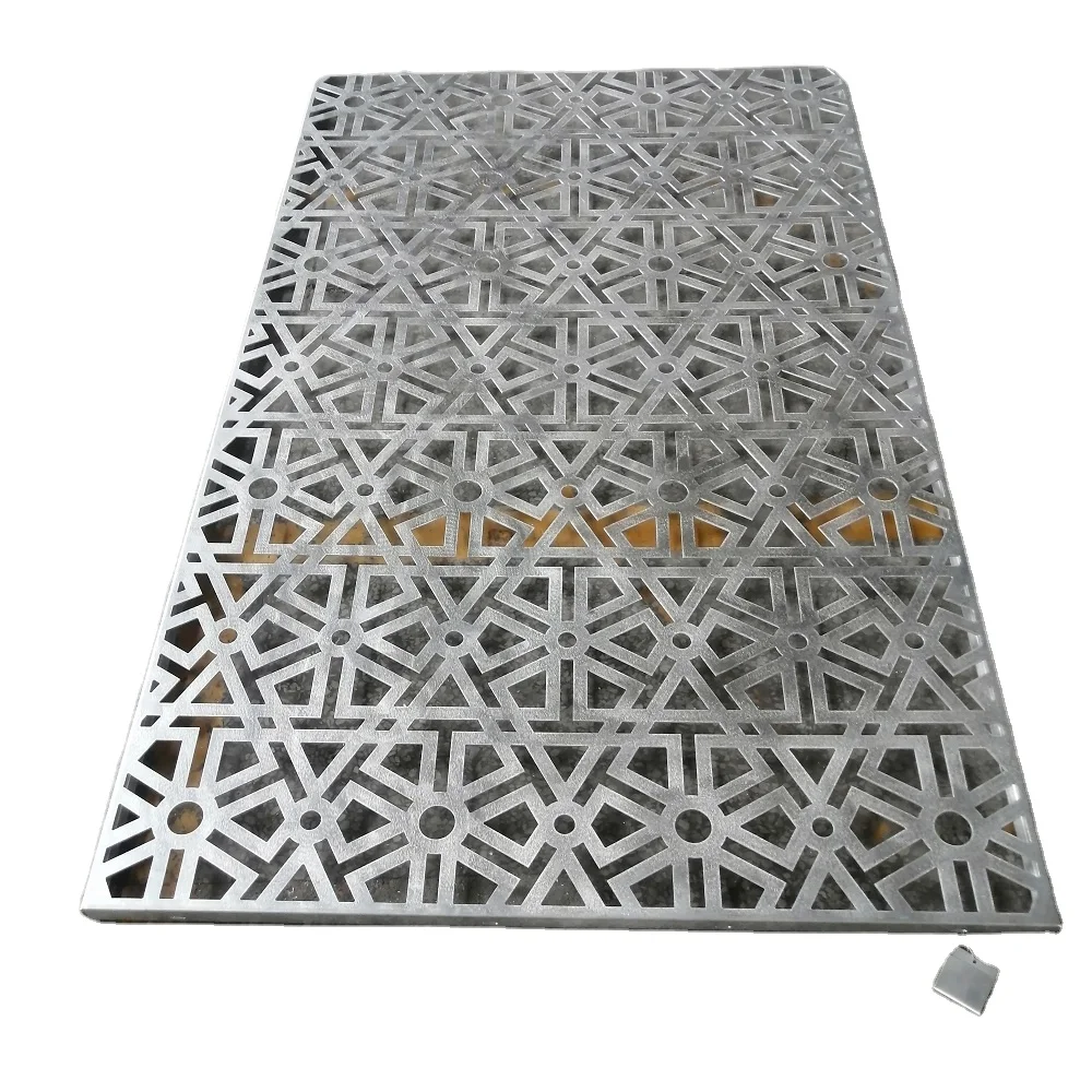 Customized decorative sheet metal perforated panels