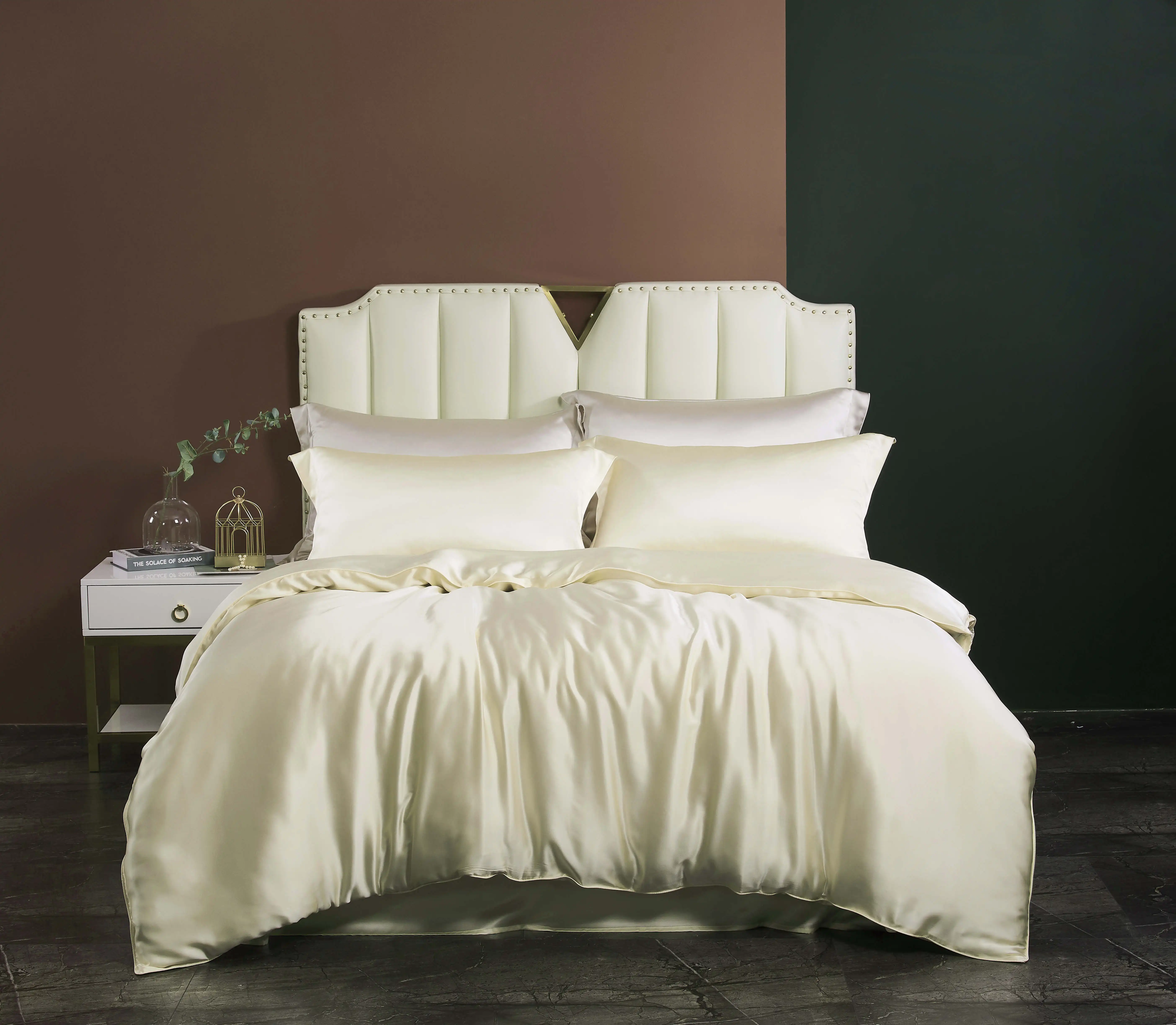 Wholesale 100% Mulberry Silk Bedding Sets 4 pieces Silk Bedding Sheet duvet Cover Set