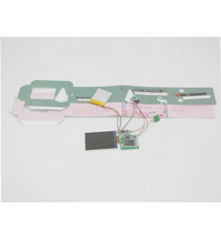 high resolution video module greeting card video brochure module 2.4 inch