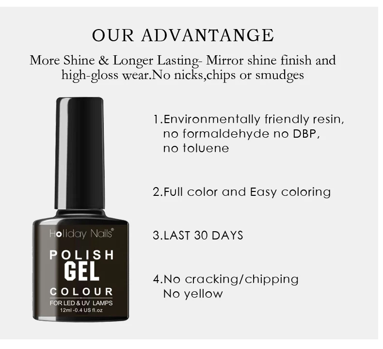 Private Label Soak Off Glass Bottle Macaron Nail Gel Polish 48 Color Semi Permanent Base Top Coat Gel Nail Polish Set