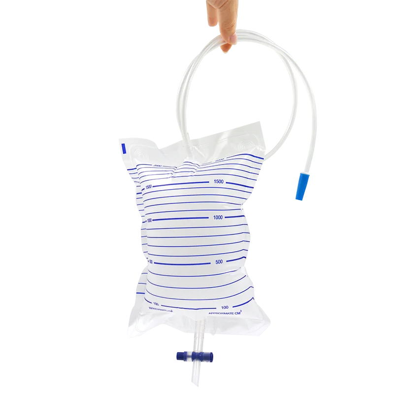JCMED  Disposable Transparent Economy Urinary Urine Drainage Collection Bag