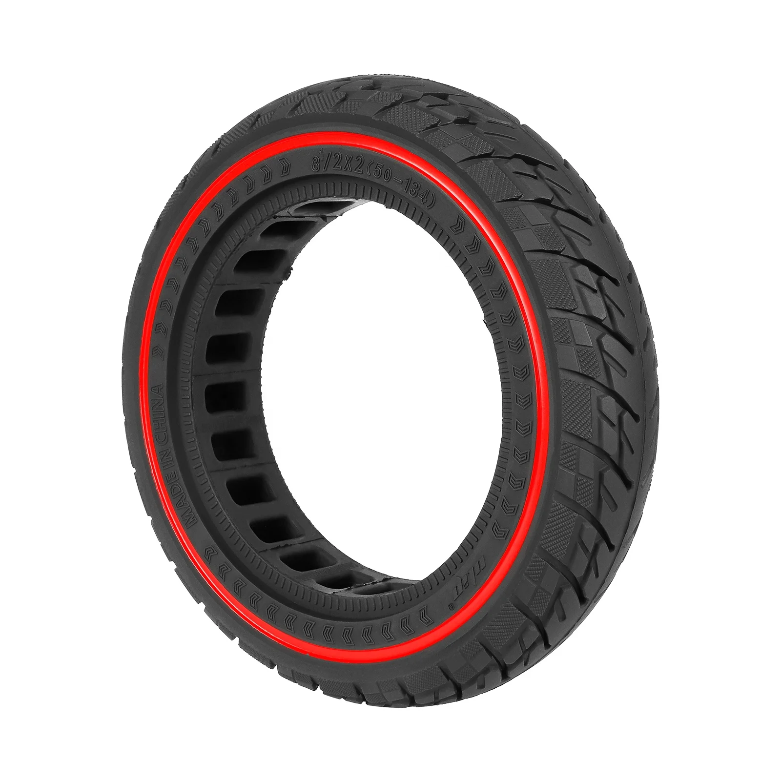 Ulip 8.5 inch Scooter Tire 8.5*2(50-134) Off-road Solid Tire With Red Circle For VSETT 8/9 Macury Zero 8/9 Series Scooter Tyre