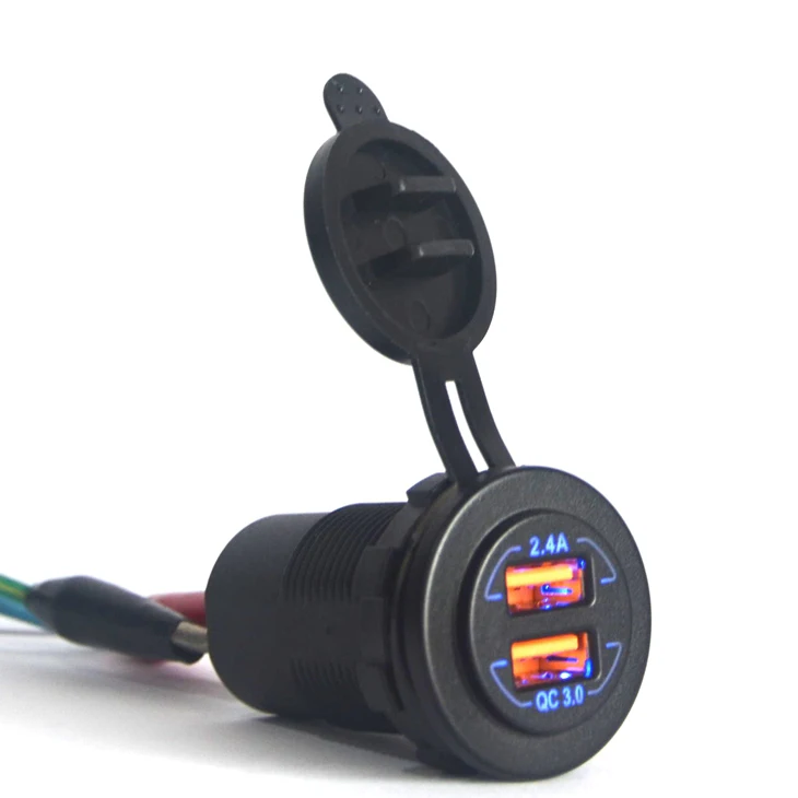 Quick Charge 3.0 USB Port Bus Charger Socket with bus handrail seat