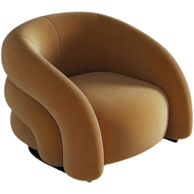 Single Sofa Chair Modern Flannel Livingroom Furniture Nordic Small Apartment Living Room Bedroom Balcony Luxury 1 Set CN;GUA 154