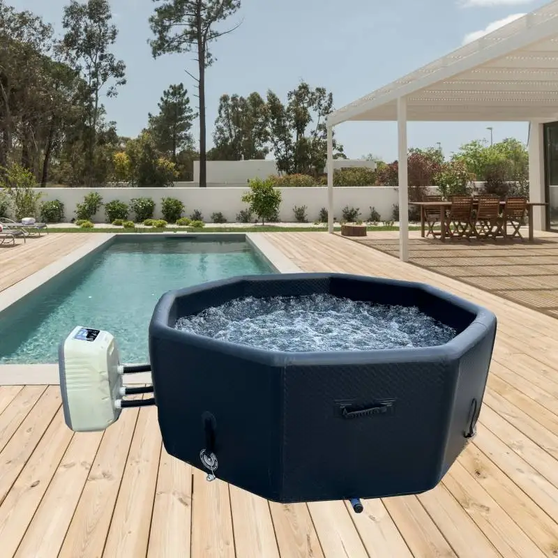 YYD 8302 Octagon Drop stitch PVC Outdoor Portable SPA Pool 4 Person  Inflatable Hot Tub