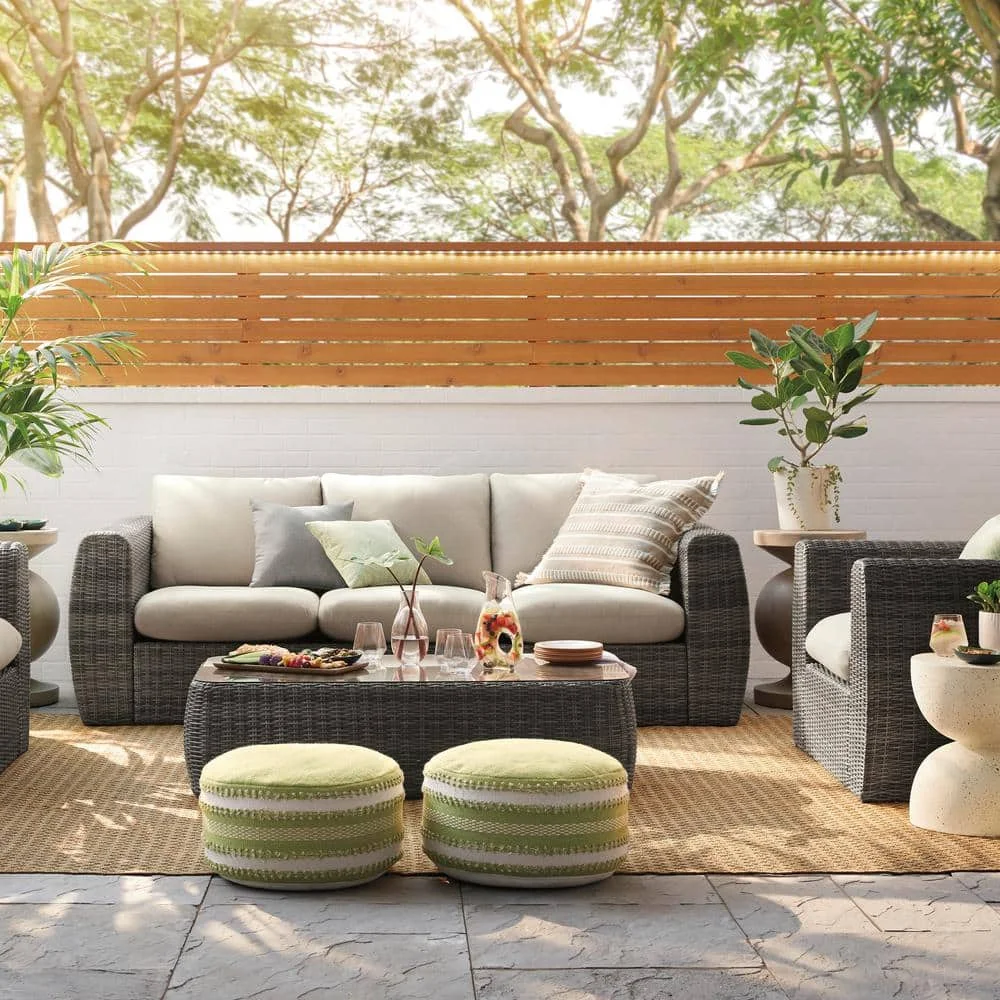 Modern Decorative Garden Stool Heavy Duty Patio Sturdy Faux Terrazzo Side Table Plant Table For Indoor Covered Outdoor