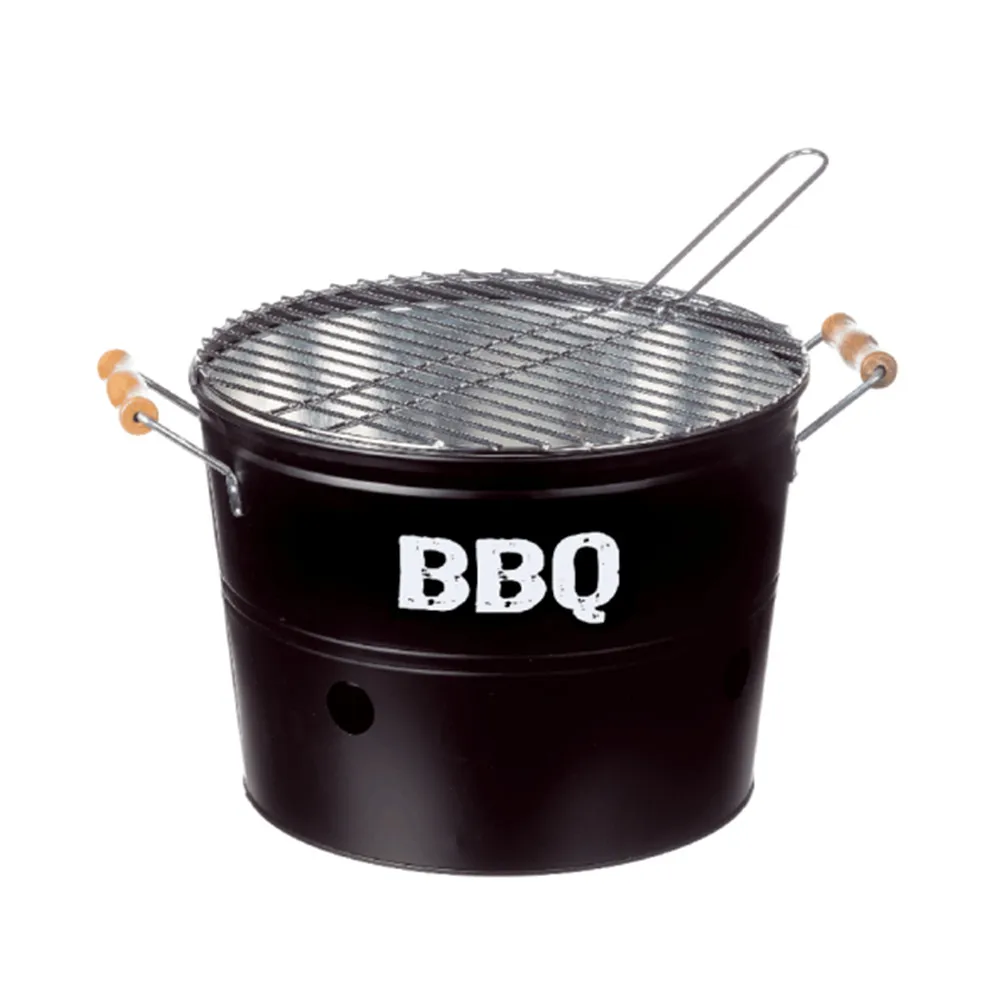 Portable  outdoor Barbecue Grill Galvanized Steel cooking tools Charcoal BBQ Grill Bucket with handle