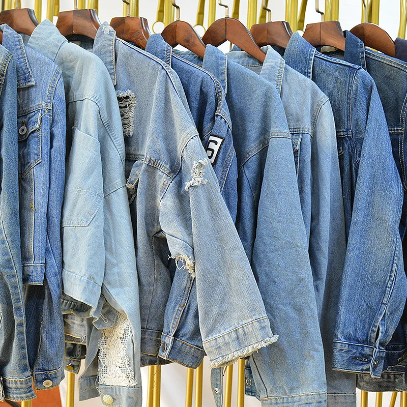 
Wholesale Cheap China Factory Denim Jacket Exports Good Quality Used Clothes 