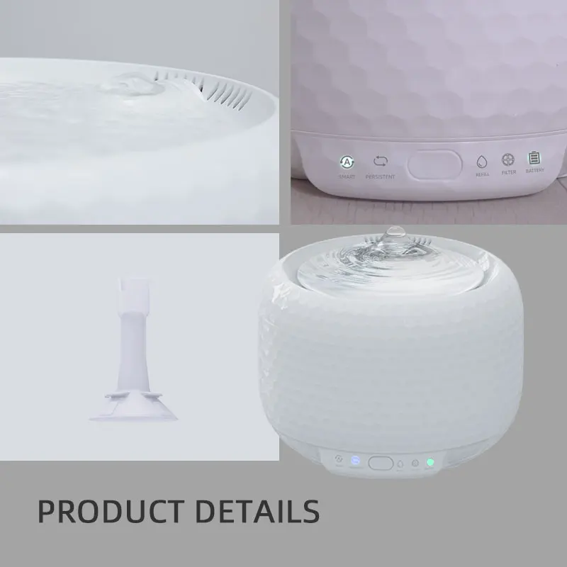 Hot Sell Lifetail Indoor Cat Water Fountain With 1.8L Capacity smart pet Water Fountain