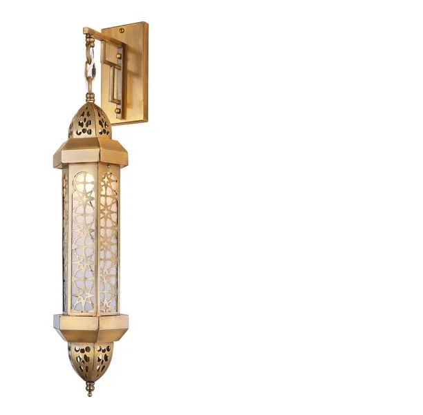 Handmade arabic style lighting iron lamp decorative wall lamp