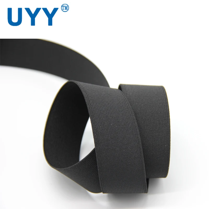 
Color Decorative Polyester Black 3cm Elastic Band for Clothing 