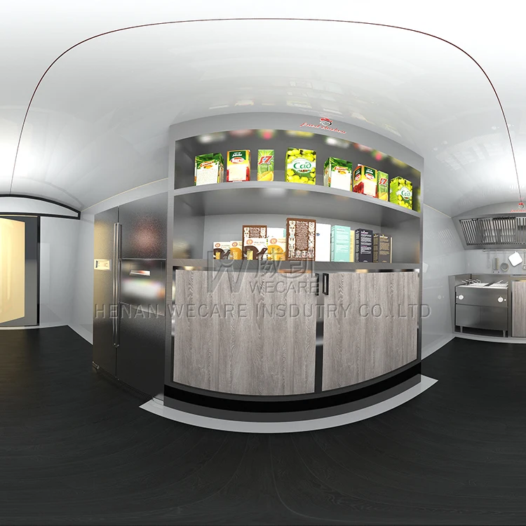 Supply fashion design food trailer taco, fried chicken, fast food kiosk for sale outdoor