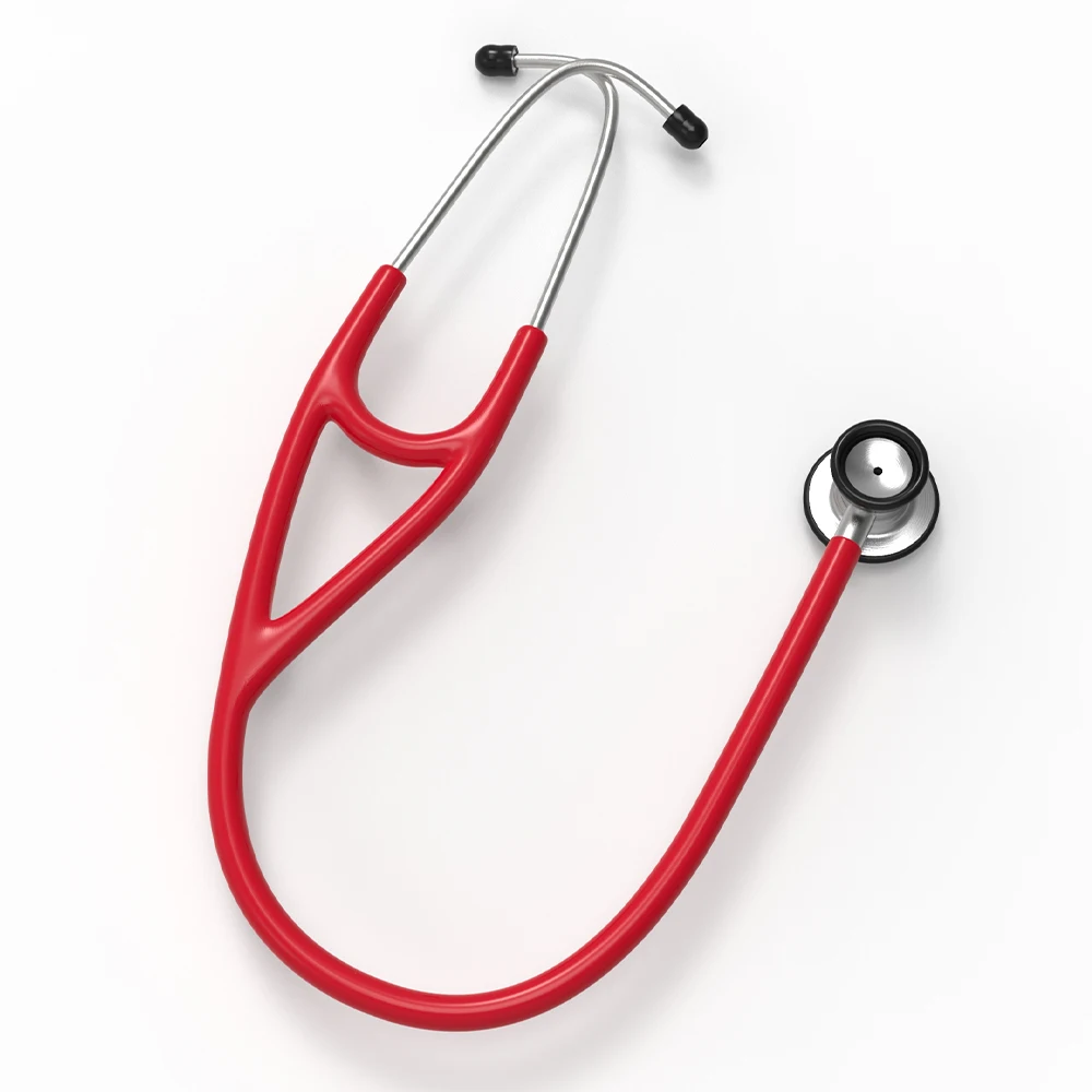 
Good Price Red Medical Cardiology Stethoscope 