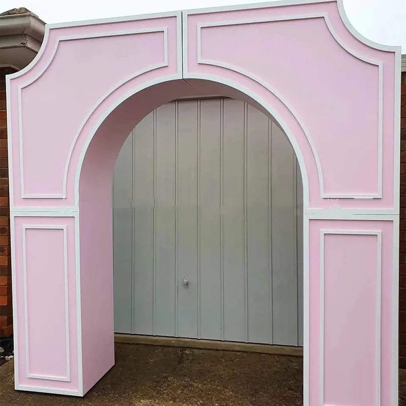 OEM New pvc wall panel stand decoration balloon arch wedding decoration wedding stage backdrop stand for background