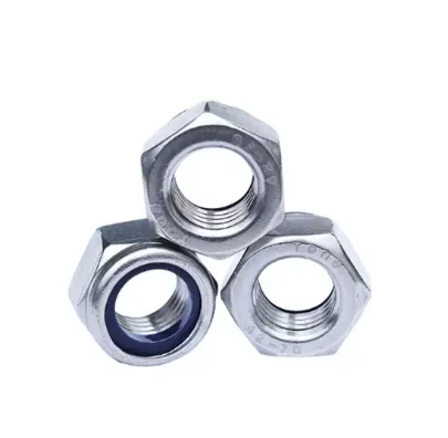 Stainless Steel Fasteners Nylon  Lock Rivet Cap Bolt Coupling Hexagon Weld Slotted Nylon Lock Insert Lock Nut DIN934 Nut