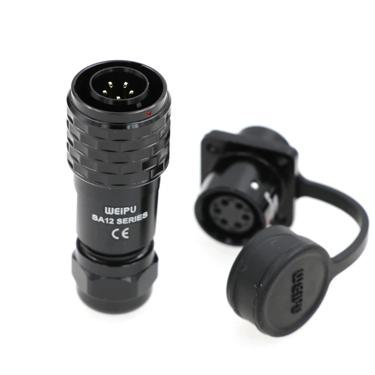 Industrial Aviation Panel Mount Male Female Plug Socket Power Cable Connector WEIPU SA1210/P2 SA1213/S2 5Pin Connector