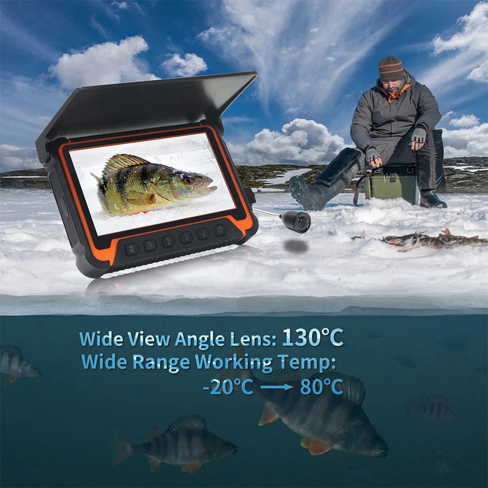 Original factory 50m underwater fishing camera fish finder camera with 15M/30M/40M/50M cable reel