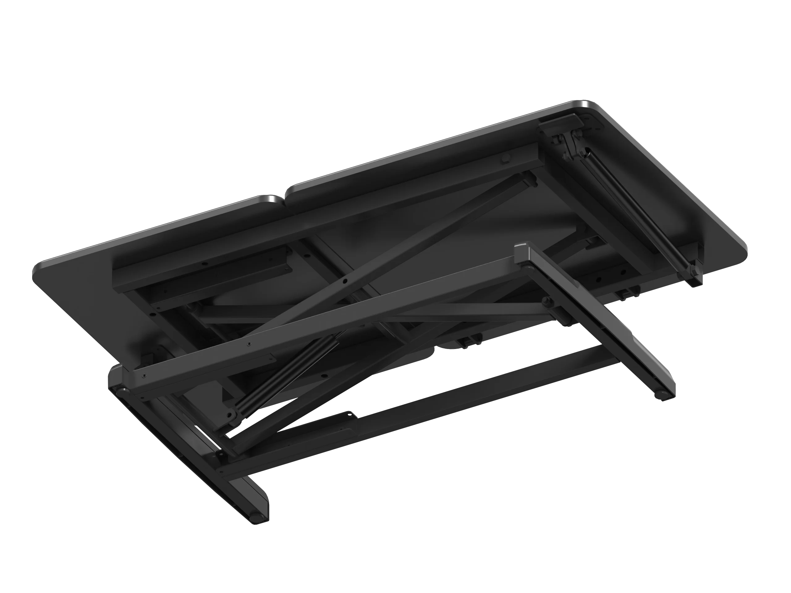 V-mounts Height Adjustable Standing Desk Riser Standing Desk Converter  Flip The Left Side Separately VM-GSD66HB