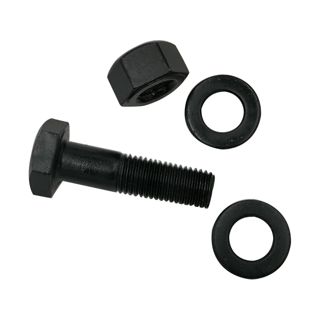 Nut bolt washer spring washer carbon steel  black oxidation fastener screw