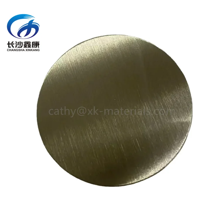 Pure Dysprosium Target 99.9% Rare Earth Dy Dysprosium Disc for Vacuum Coating