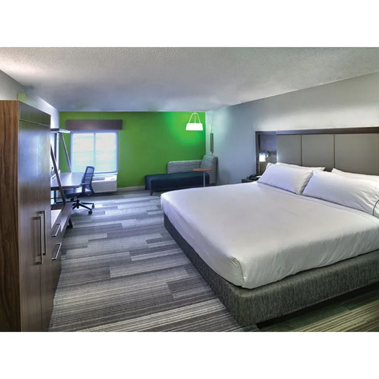 Holiday inn Express Formula Blue Hotel Bedroom Project Hotel Bedroom Furniture King Size For 5 Star Hotel Project
