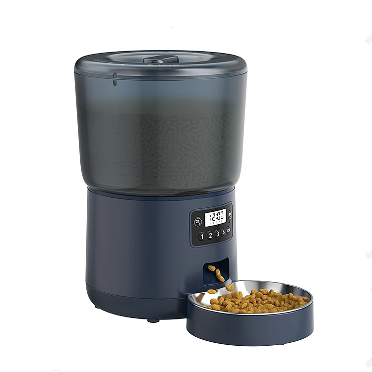 2022 New Cat Feeder  Automatic Pet Food Feeder with Stainless Steel Bowl  for Cats Dog