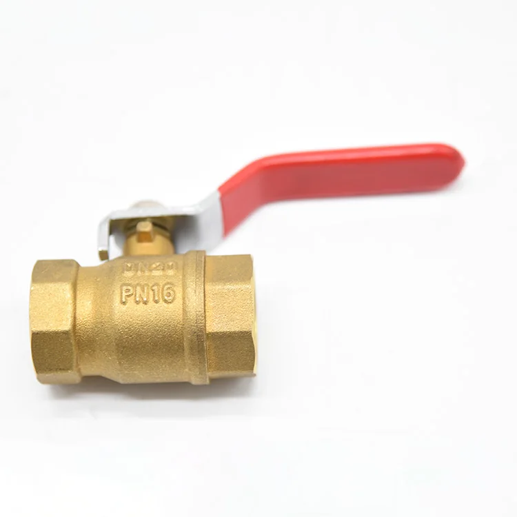 Eco-friendly No Lead Brass Forged 1/4" Male*5/16h Red Short Handle Mini Cock Gas Ball Valve