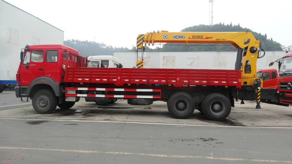 Beiben 8X4 New 12 ton Mobile Crane truck telescopic boom truck mounted crane