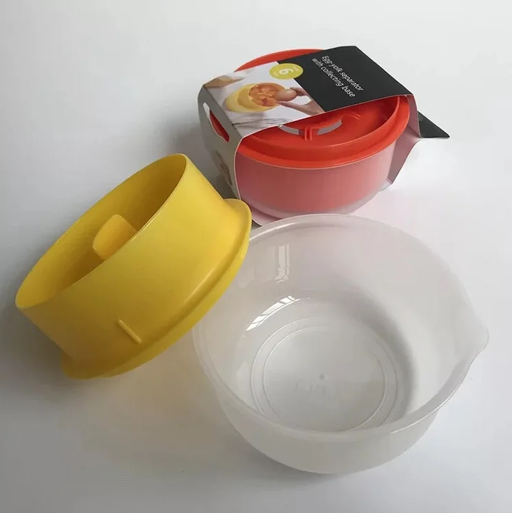 Plastic egg cracker yolk white egg liquid separator filtering household egg with storage box