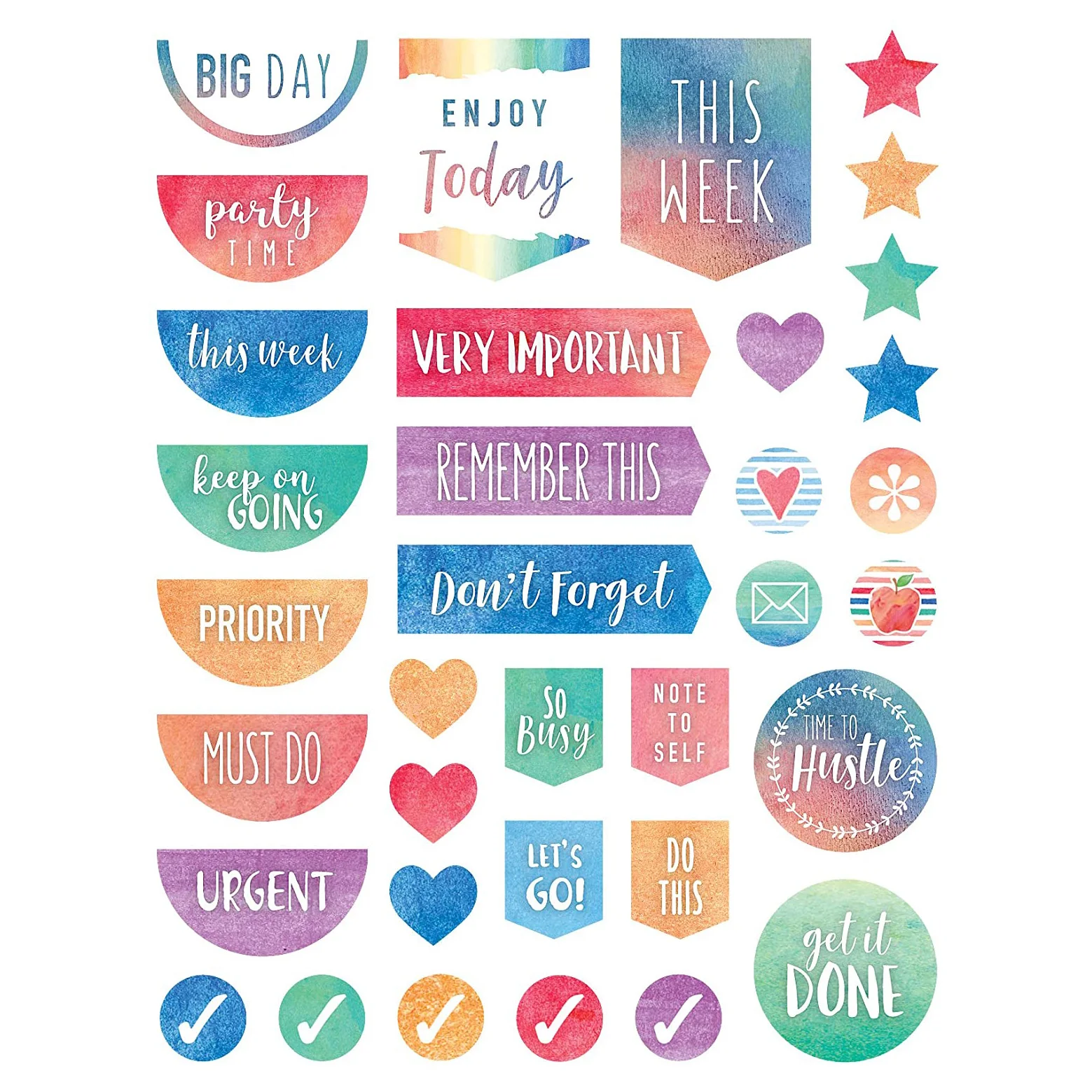 
High quality Custom daily weekly monthly Stickers Waterproof Printing Planner Stickers 