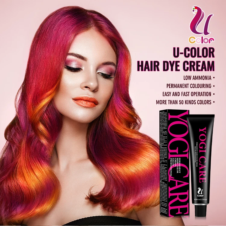 Private label long-lasting hair color cream fashion beauty oxidant cream dye cream for salon
