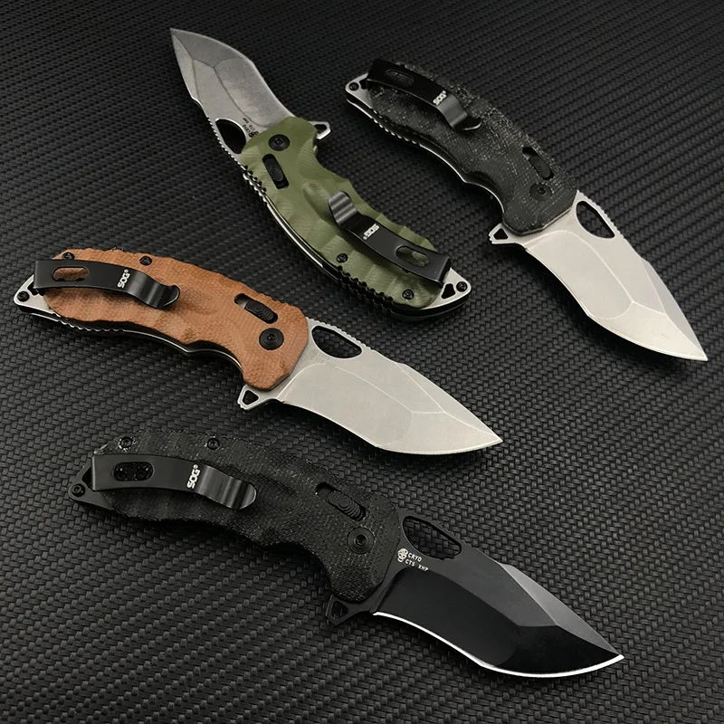 SOG Kiku XR 3.15 inch CTS-XHP blade EDC camping outdoor knife linen folding rescue pocket knife