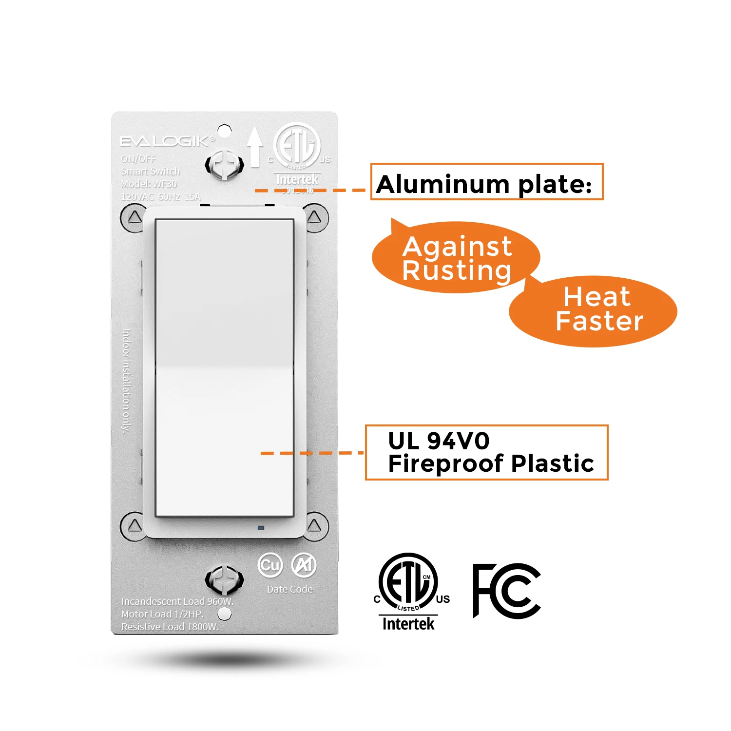 WF30S 120V US standard smart switch wifi on off interruptor inteligente 3 way switch for home automation