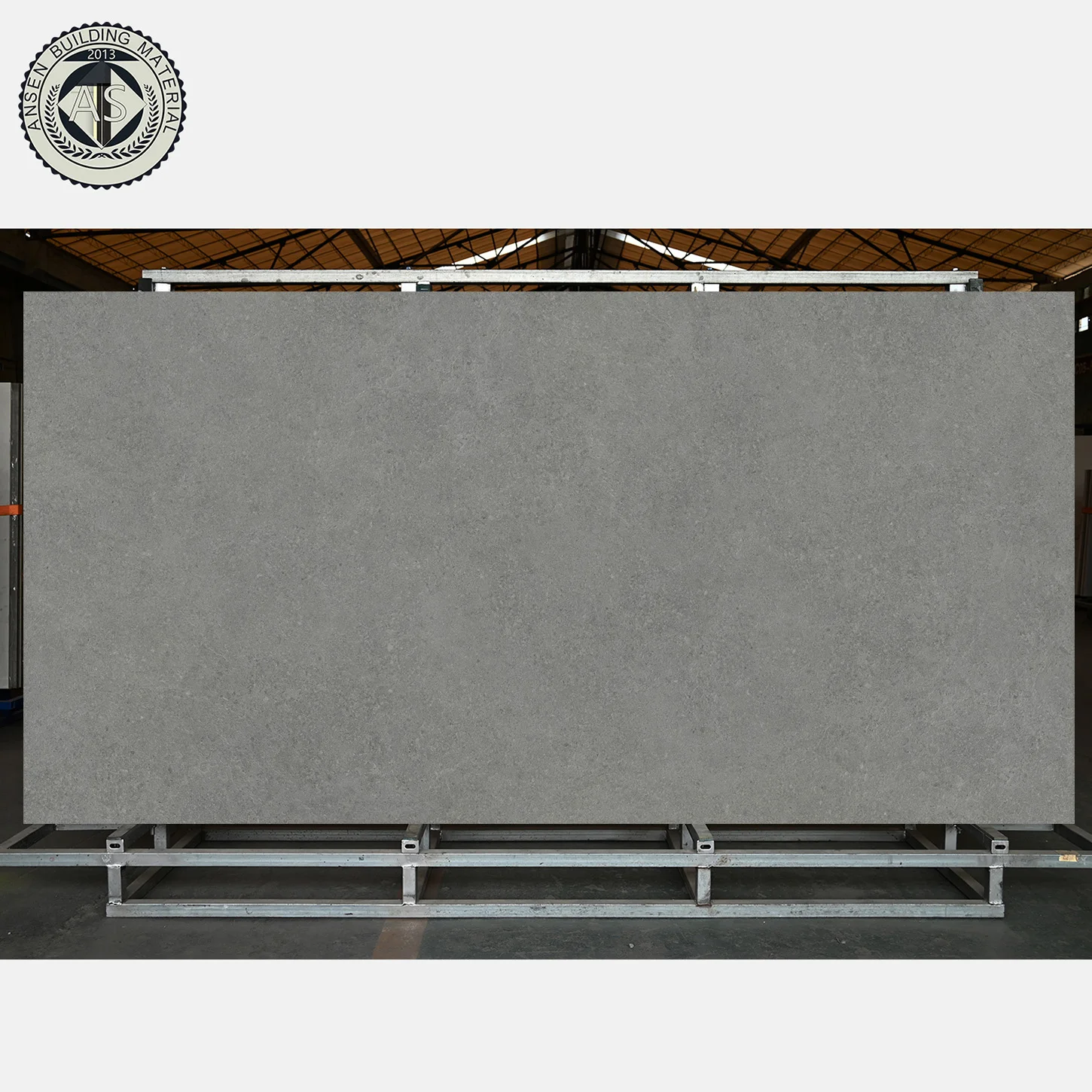 1600*3200*12mm building material engineered grey large porcelain slab for hotel flooring and countertop