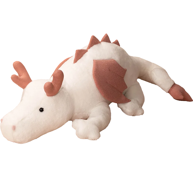 Factory Direct Custom Soft Snow Dragon Lovely New Toy Stuffed Animal Dinosaur With Tiny Wings Doll Pterosaur Plush Pillows