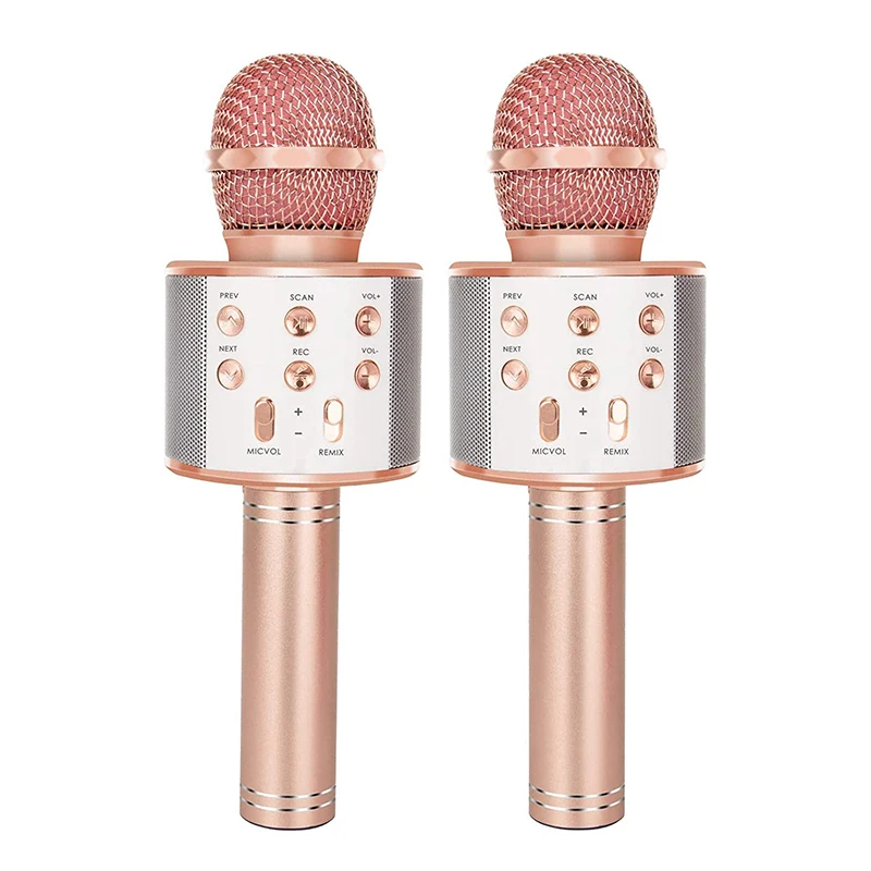 Wireless Karaoke Microphone for Singing Portable Handheld Mic Speaker Machine, Great Gifts Toys for Boys Girls