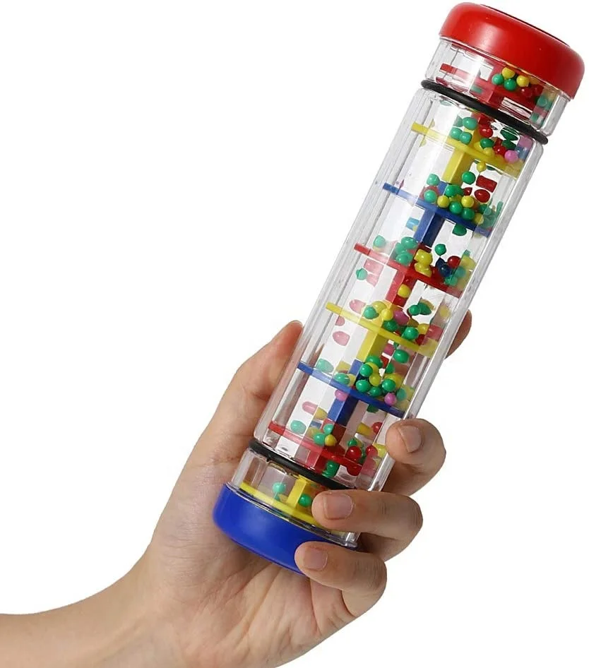 Rainmaker,Musical Raindrops Sound For Kids Mini Wooden Musical Shake Rattle,Hand Shaking Rain Stick