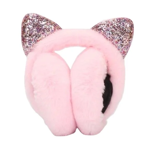 2021 Manufacturers direct winter earmuffs  female plush ear muffs cute cartoon cat ears warm ear muffs
