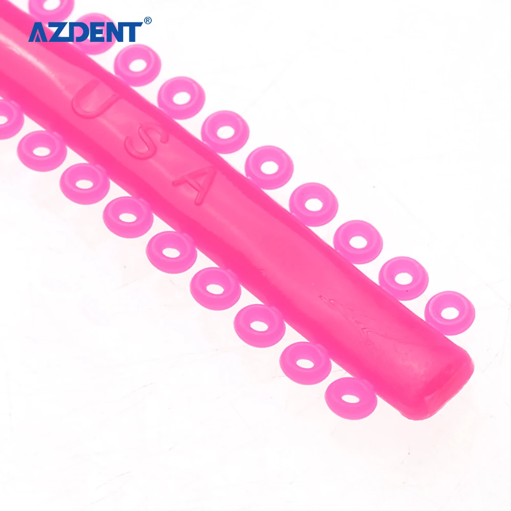 Azdent Strip Shaped Multi-colored Dental Orthodontic Ligature Ties
