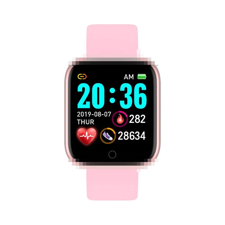 2020 Smart Watch Y68 Men Women Blood Pressure Heart Rate Waterproof Tracker Sport Clock Watch Smart D20 For Android IOS