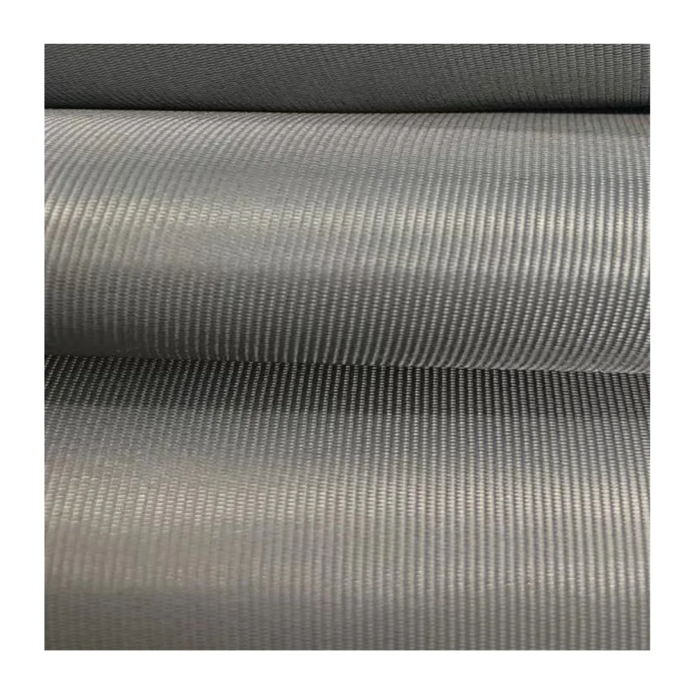 228T High Quality 100% Polyester waterproof ripstop Transverse Striation Gray Taslan Fabric For Woman Bag