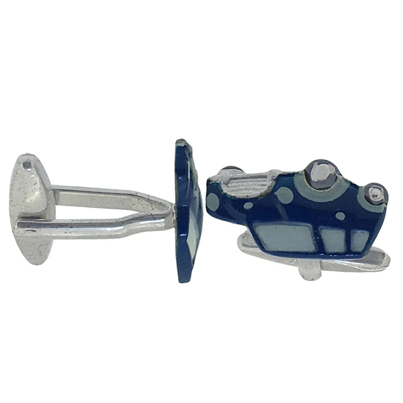 Custom Design Enamel Car Shape Novelty Cufflink