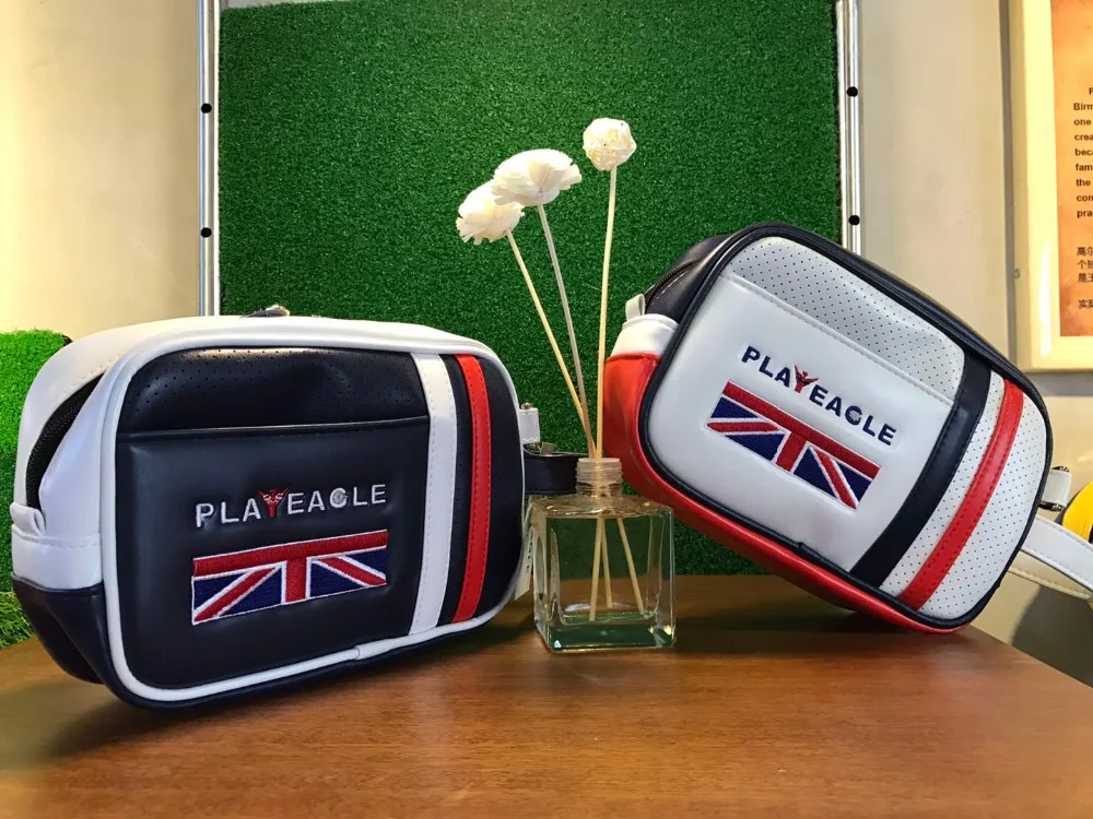 Wholesale PU Material Larger Capacity Mini Golf Ball Pouch Bag