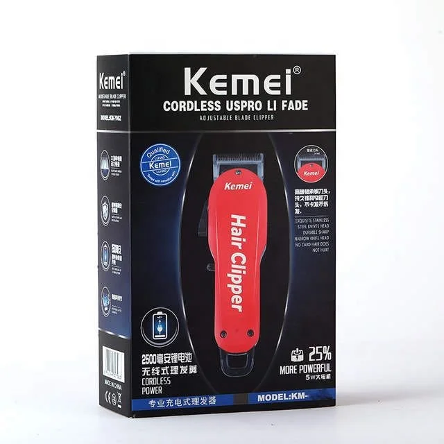 Kemei KM-706Z Hair Clipper Barber Shop Salon Professional  Rechargeable Electric Hair Cutter Shaving Machine Razor Hair Trimmer