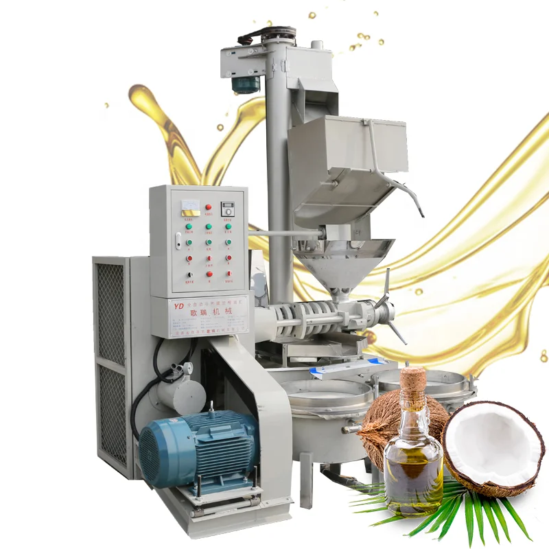 Automatic Mini Cold Press Diesel Screw Oil Motor Component Oil Press Machine Olive Home Wooden Case Coconut Oil Making Machine