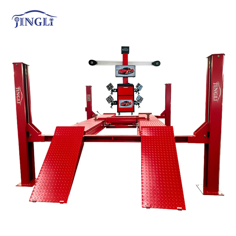 factory price 5.5 post lift for 3D wheel alignment machine for car care workshop