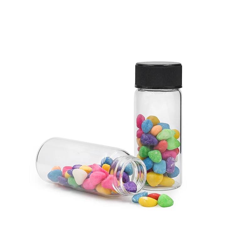 D 34mm H 83MM  glass pro roll tube 5 pcs put into with child proof cap