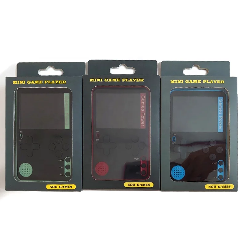 Best Christmas Gift 2.4 inch Led Screen 500 in 1 Ultrathin 6.5mm Retro Mini Portable K10 Console Game For Kids, Adults